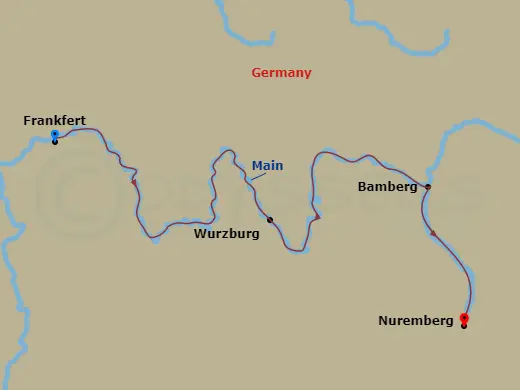 Itinerary schematic diagram
