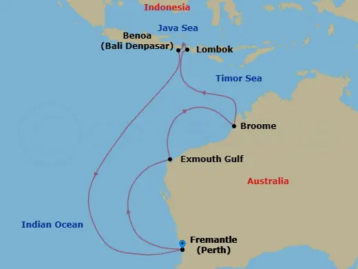Itinerary schematic diagram
