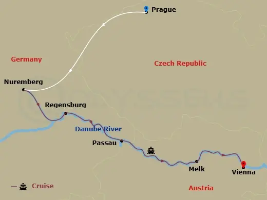 Itinerary schematic diagram
