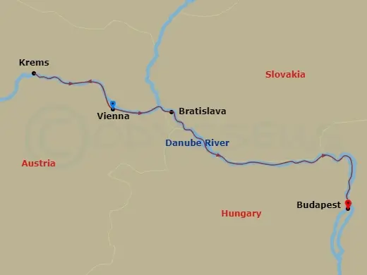 Itinerary schematic diagram