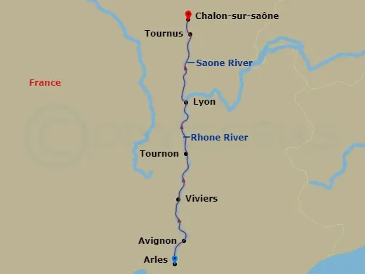 Itinerary schematic diagram