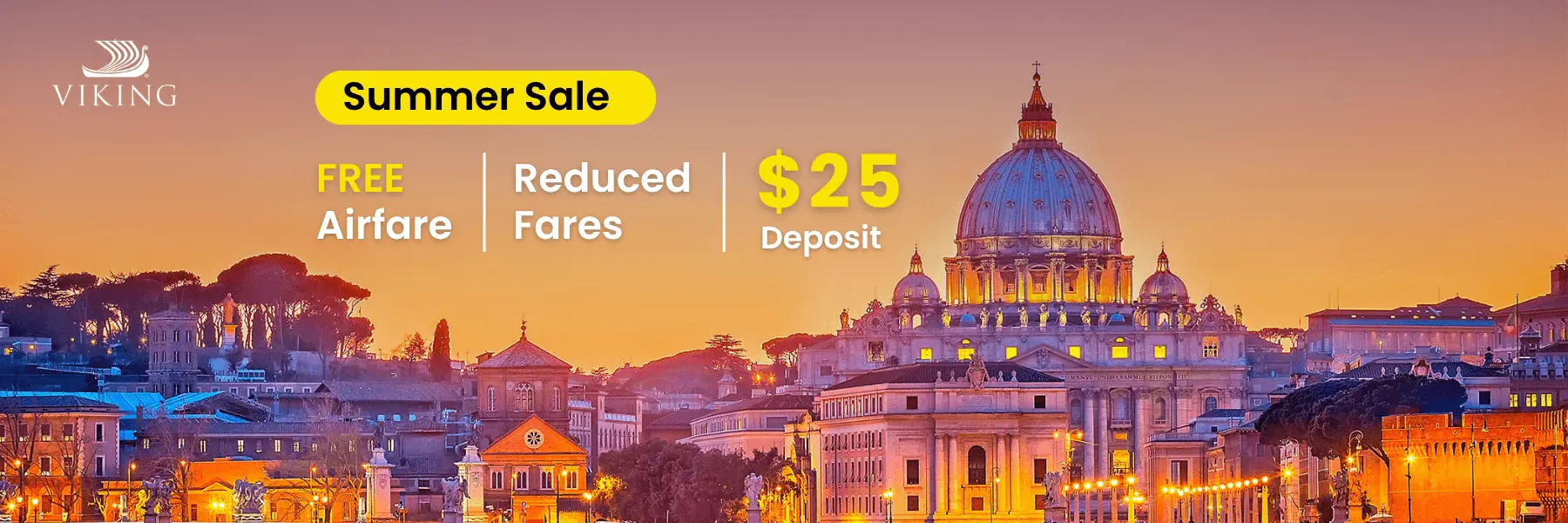 FREE Airfare, Reduced Fares & $25 Deposits