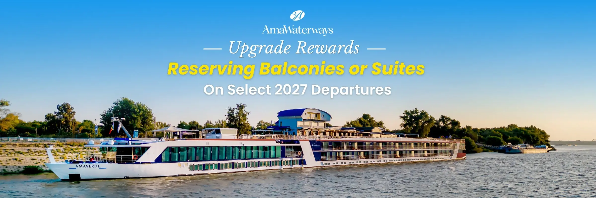 Upgrade Rewards When Reserving Balconies or Suites on Select 2027 Departures