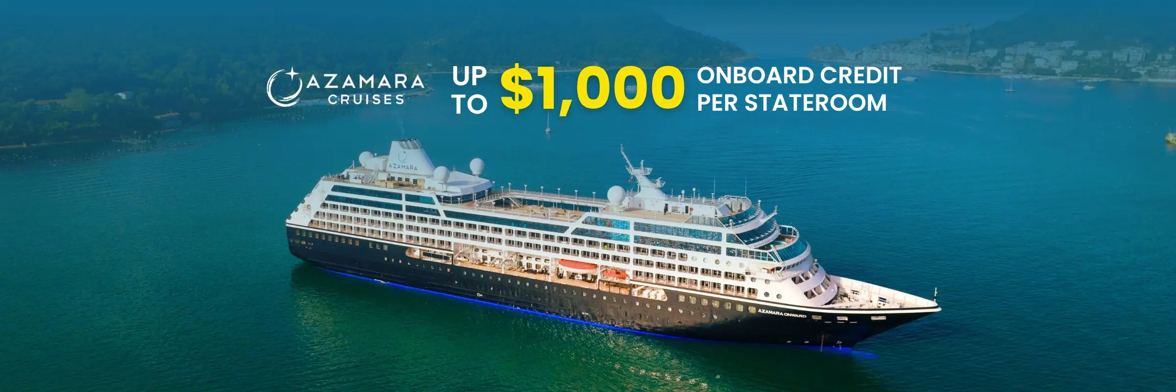 Up to $1,000 Onboard Credit per Stateroom
