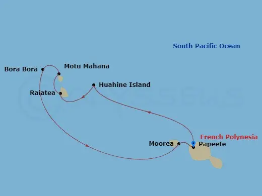 Itinerary schematic diagram