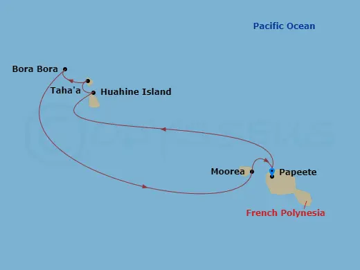 Itinerary schematic diagram